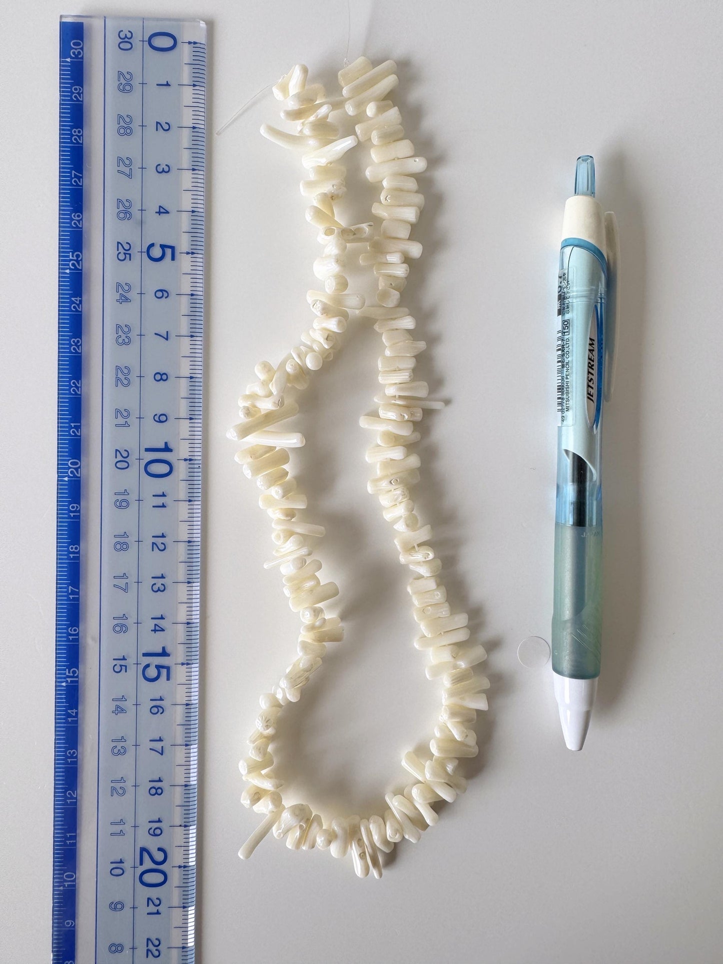 Natural White bamboo coral branch strands, 15.5inches,39cm, For jewelry making