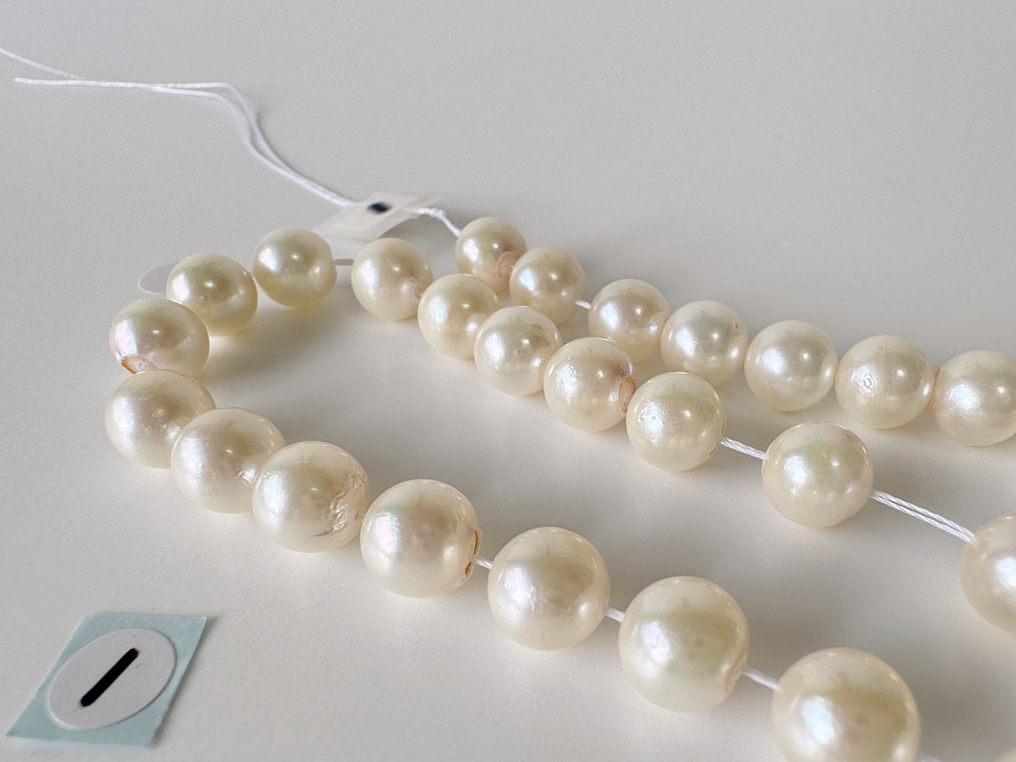 8.5-9mm Japanese White Akoya Pearl Beads, Genuine Akoya Pearl, Full Strand, 40cm , 16", Cultured Salt water pearl