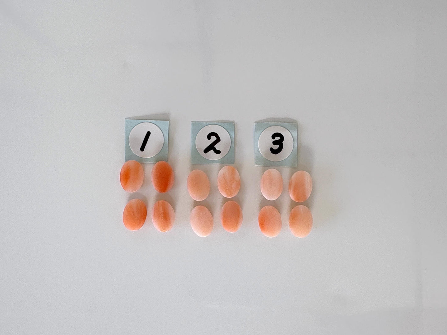 7x5mm Natural deep sea coral oval cabochon, natural pink/orange coral, price for a set of 4 pieces, for jewelry making, natural color