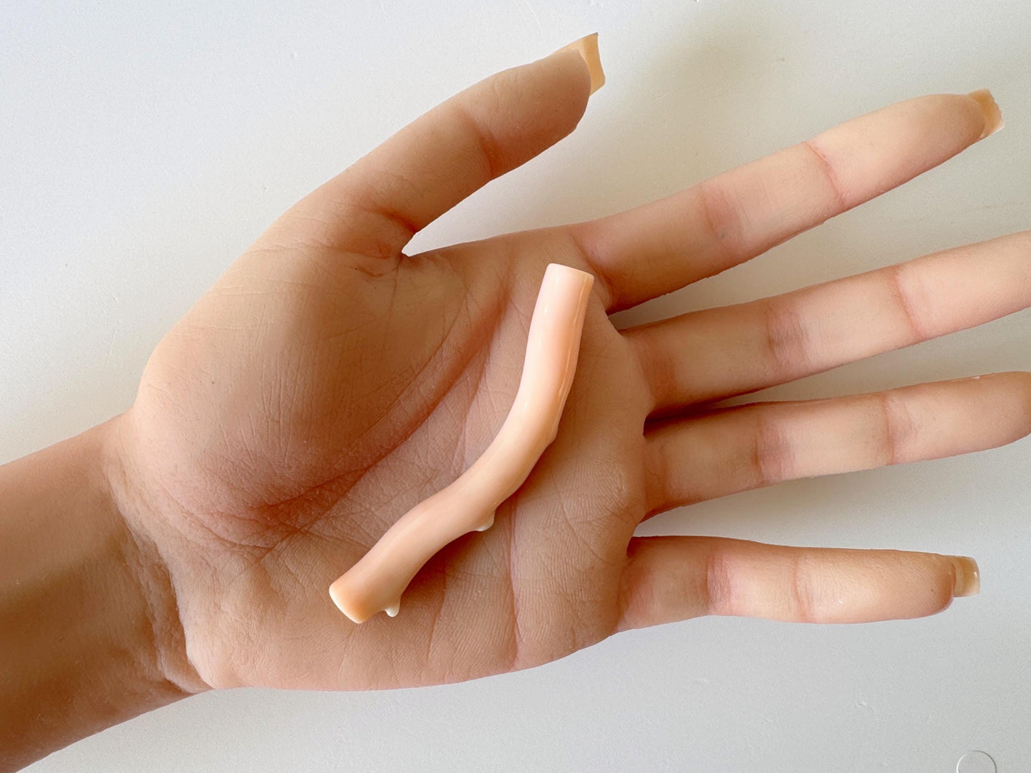 Natural Pink Coral branch loose, 68mm Natural Angel skin Color Deep Sea coral, Hole on top, Genuine precious coral, For jewelry making