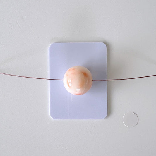 14.5mm Natural Deep Sea Coral Round Loose, Full-Hole, White/Pink/Orange Coral, For Jewelry Making, Natural Color