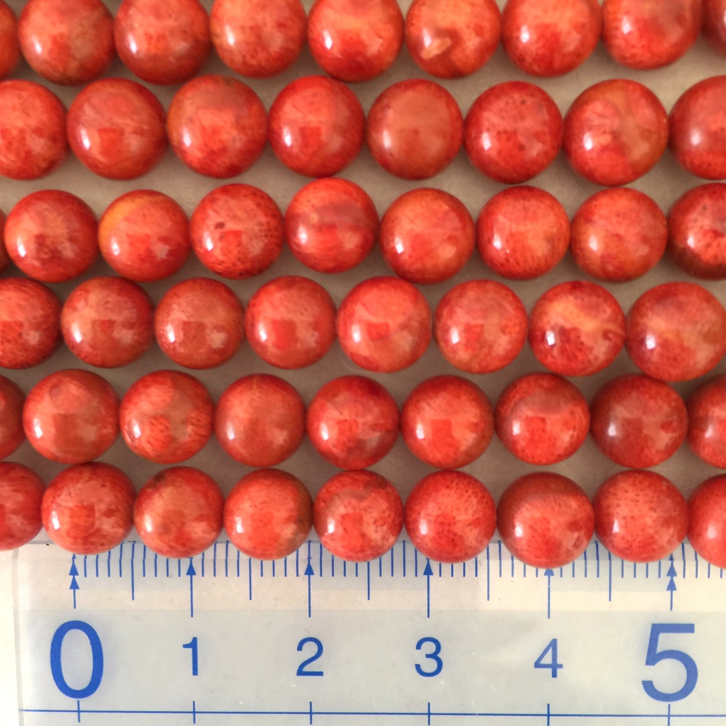 Natural sponge coral 7.5-8mm strands, Red-bright red color, 16inches, 40cm, Apple coral strands, Price per strand