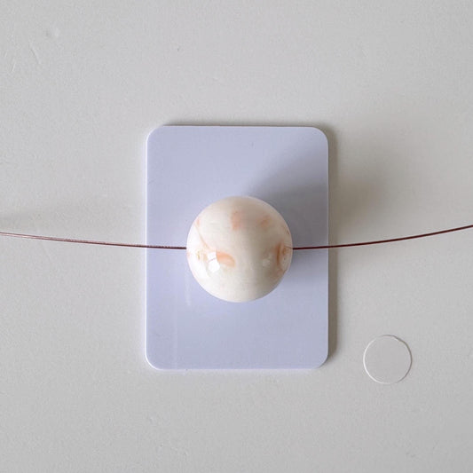 16.2mm Natural Deep Sea Coral Round Loose, Full-Hole, White/Pink/Orange Coral, For Jewelry Making, Natural Color