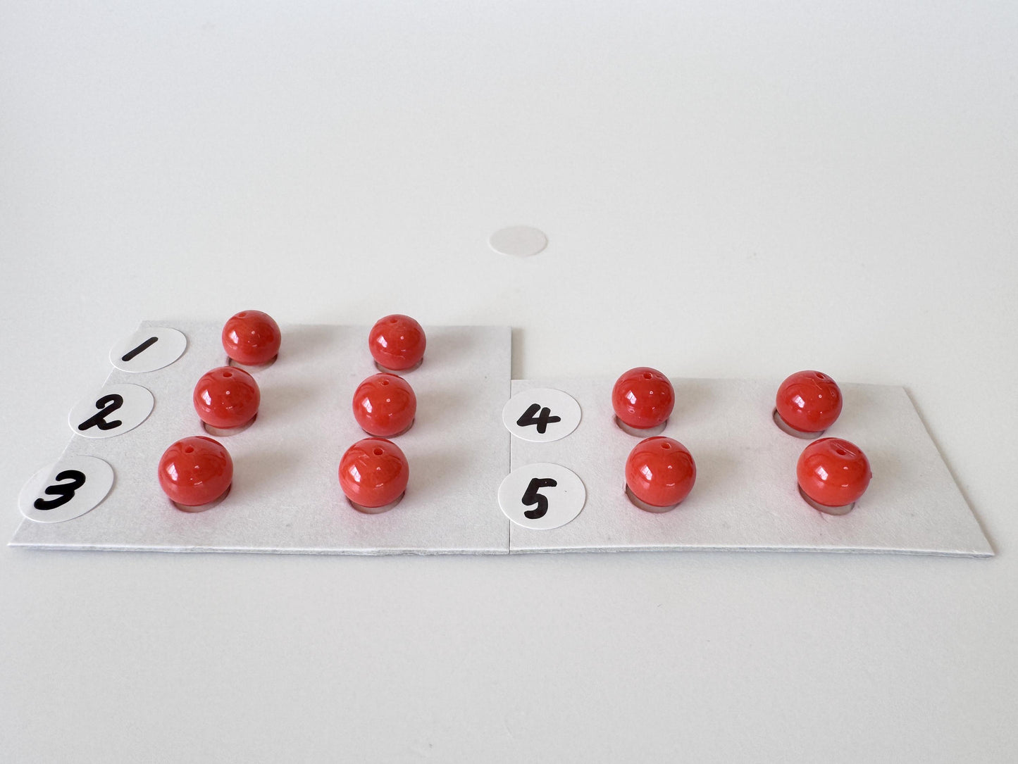 Natural Mediterranean Red Coral Round Loose 6-6.3mm with half-drilled hole, for Jewelry Making, Natural Color, Price per Pair