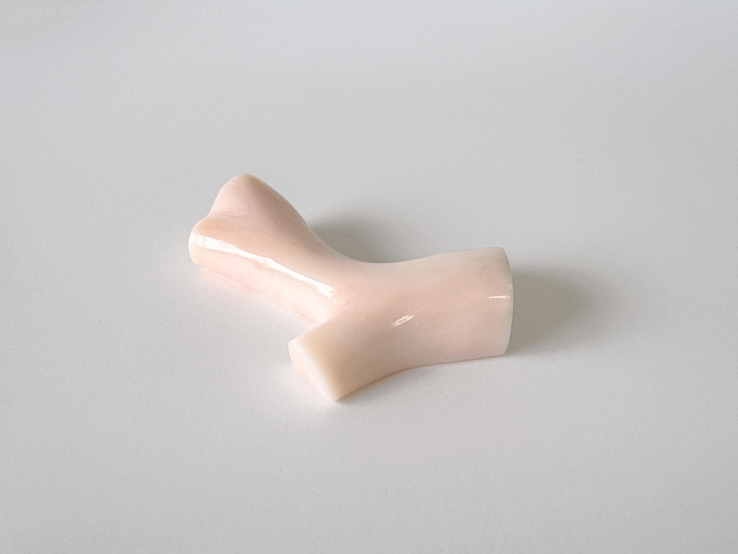 41x19mm Natural Deep Sea Coral Branch Loose, Natural Pink Color Genuine Coral Branch, Flat Back, No Drilled Hole