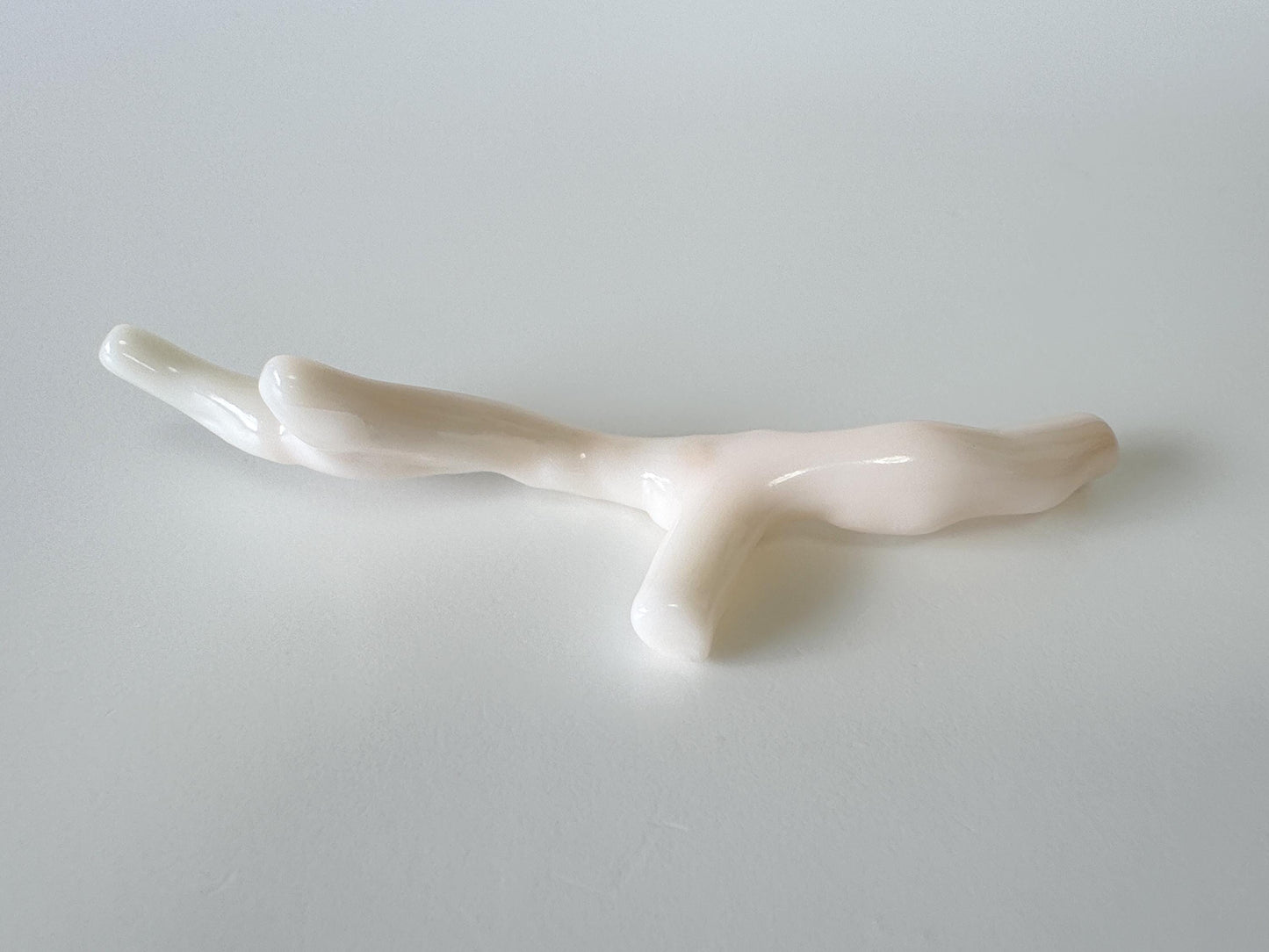 Natural White Coral branch loose, 77mm, Precious White Color Coral Branch, Hole on top, Genuine Coral for jewelry making