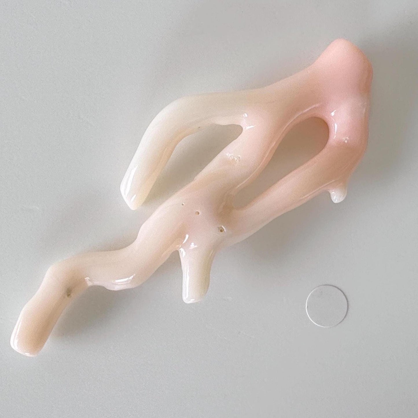 Natural Deep Sea Coral Branch Loose, 80mm, Natural Pink Color, Hole on Top, Genuine Precious Coral, For Jewelry Making