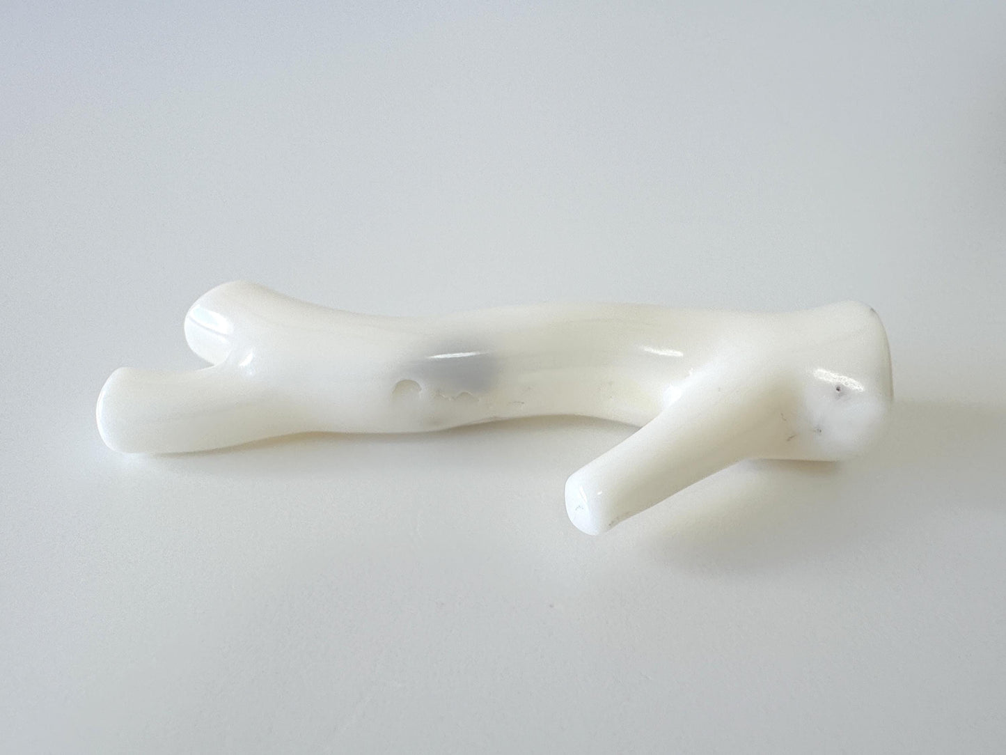 Natural White Coral branch loose, 62mm, Precious White Color Coral Branch, Hole on top, Genuine Coral for jewelry making