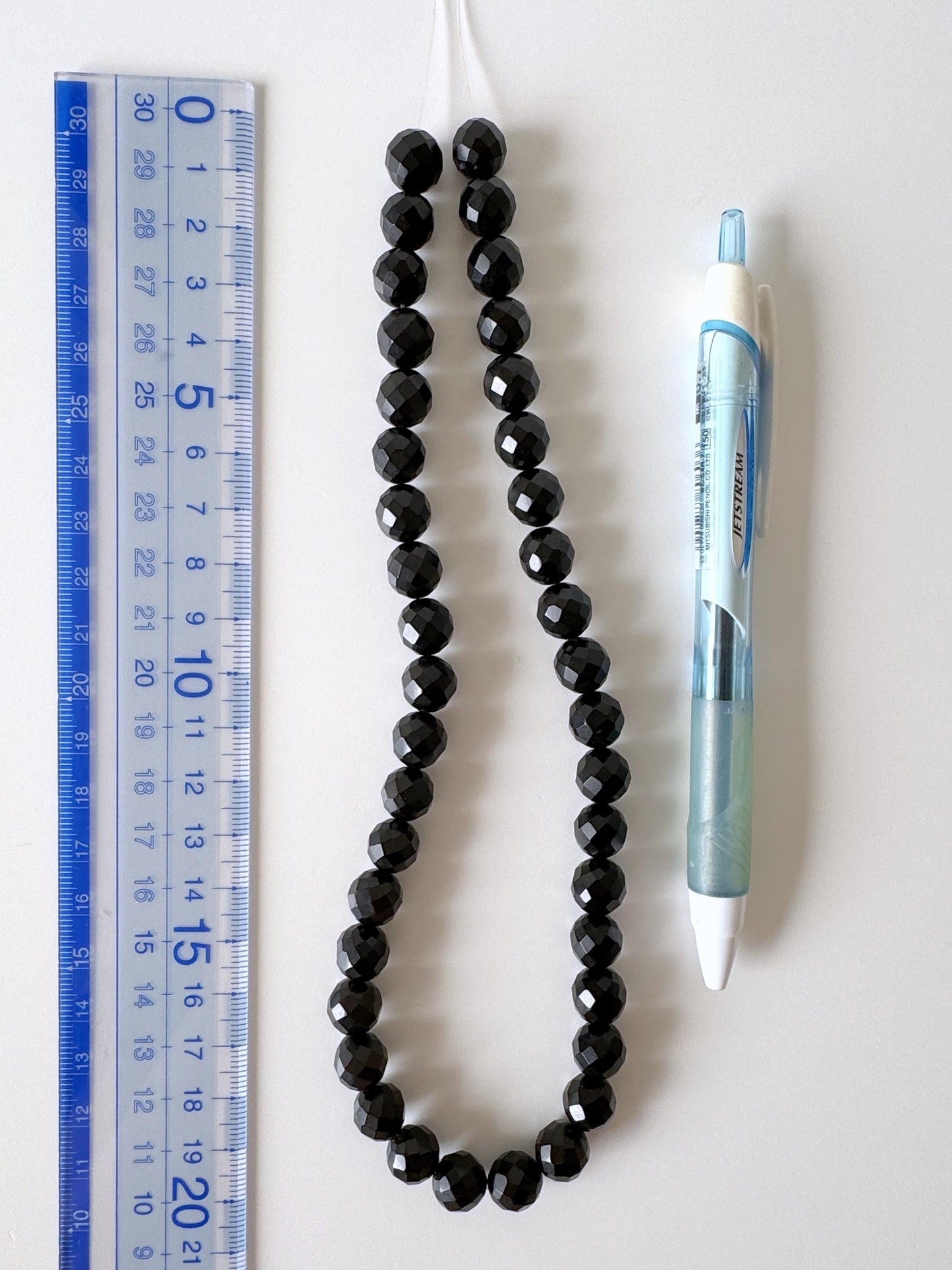 Natural Black Jet 10mm Faceted (Rhombus faceted) Beads strands, 15.7inches, 40cm For jewelry making, price per strand