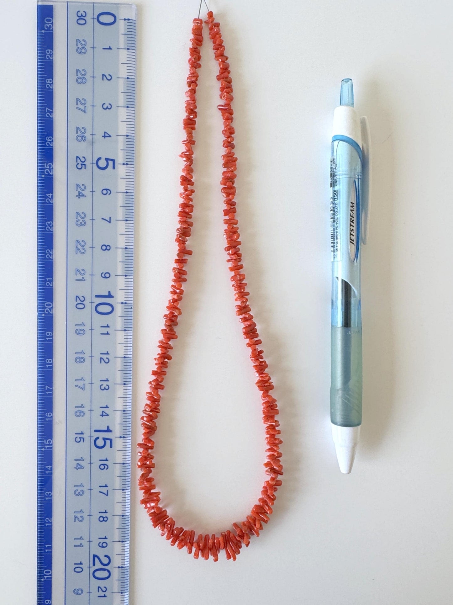 Mediterranean Red Coral Short Branch Strand of 41cm, 16", Natural Red Color Coral for Jewelry Making