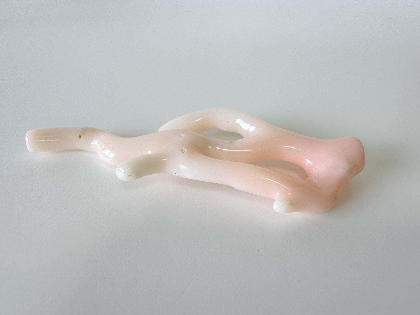 Natural Deep Sea Coral Branch Loose, 80mm, Natural Pink Color, Hole on Top, Genuine Precious Coral, For Jewelry Making