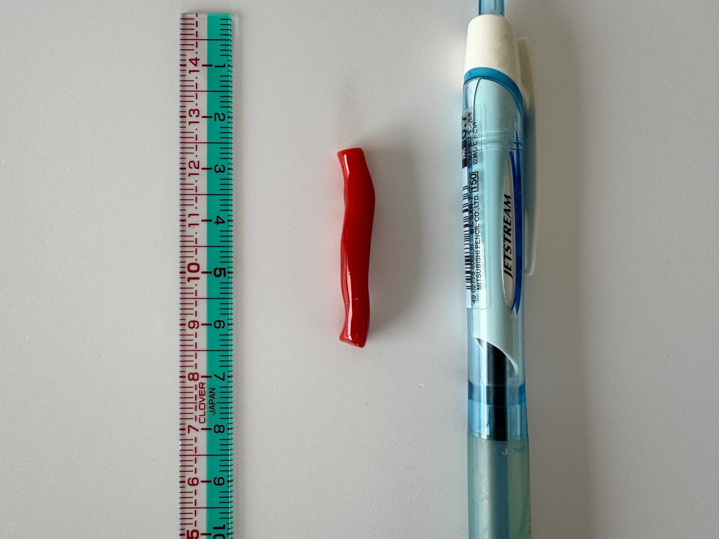 Japanese red(Aka) coral branch, 47mm, side full hole, natural red color coral for jewelry making