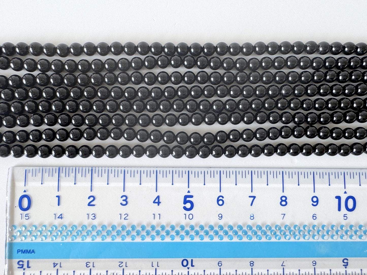 Natural Black Jet 4mm Round Beads strands, 15.7inches, 40cm For jewelry making, price per strand