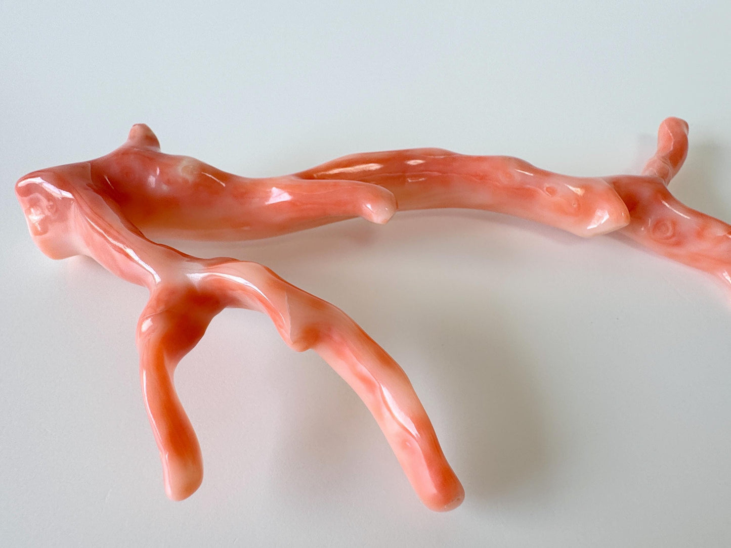 14.5x7cm Natural Deep Sea Coral Branch Loose, Genuine Natural Color Pink/Orange Color Coral Branch, No Drilled Hole, For Display, Etc.