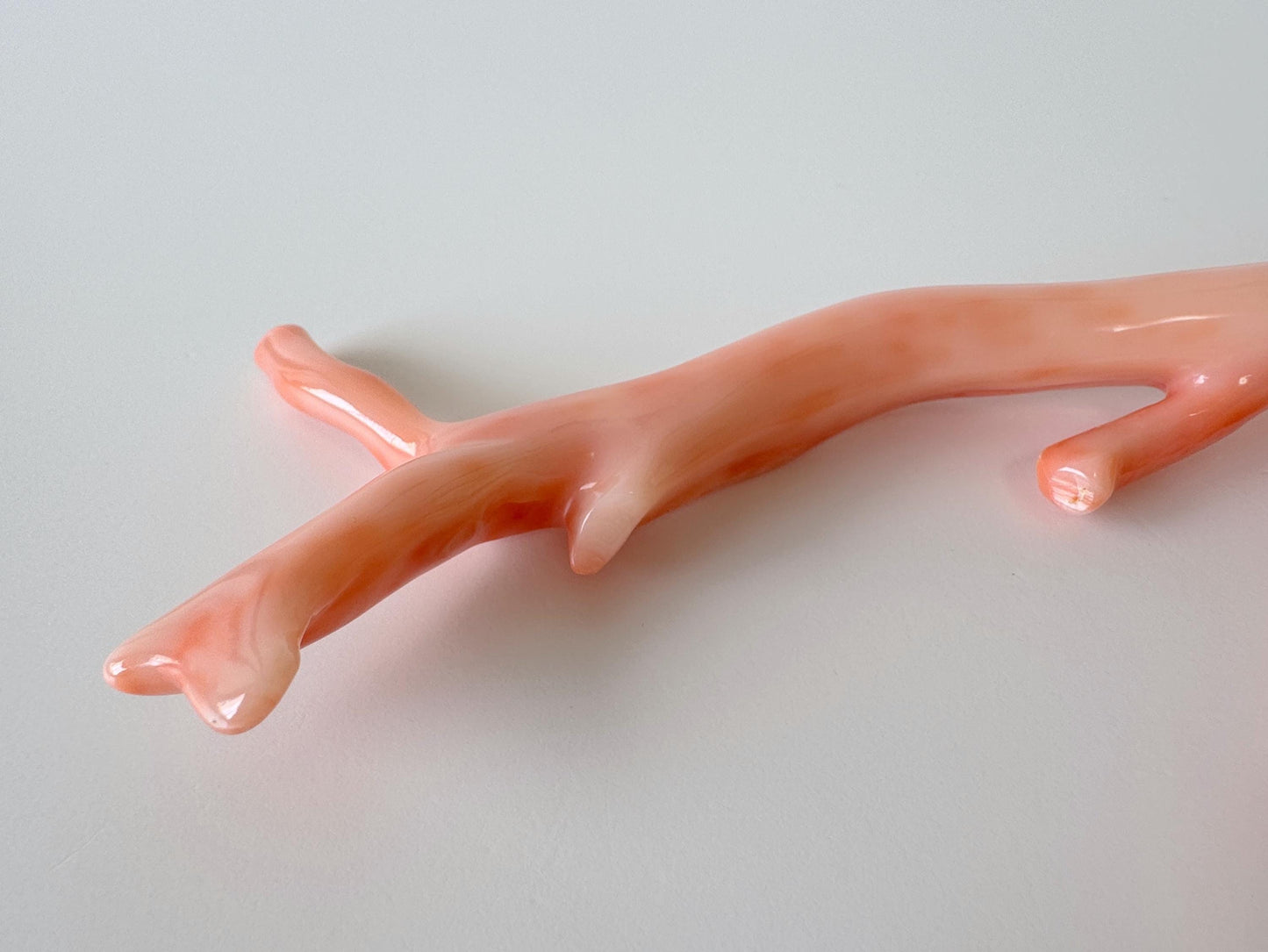 14.5x7cm Natural Deep Sea Coral Branch Loose, Genuine Natural Color Pink/Orange Color Coral Branch, No Drilled Hole, For Display, Etc.