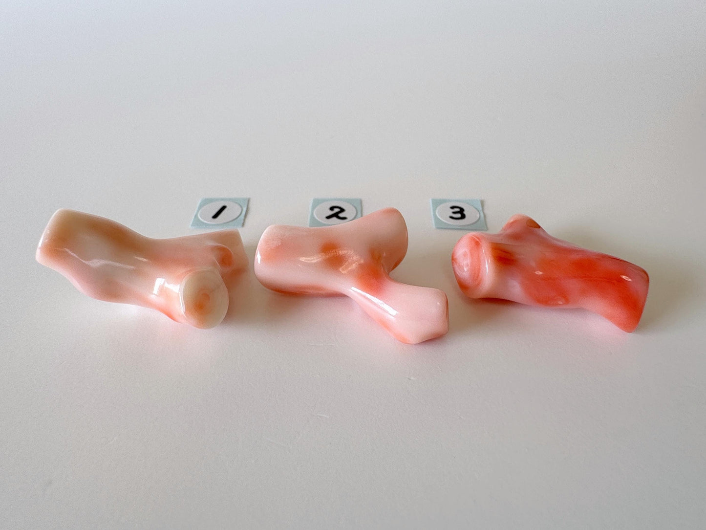 Natural Deep Sea Coral Branch Loose with Drilled Hole on top, Natural Pink/Orange color coral branch, for jewelry making, Price per piece