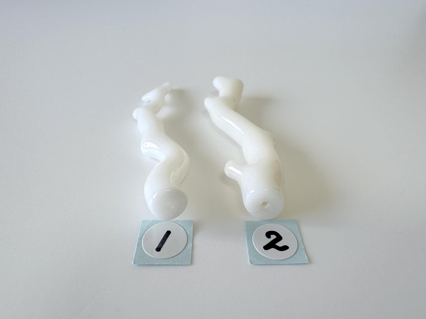Natural White Coral branch loose, 64 & 56mm, Precious White Color Coral, Hole on top, Genuine Coral for jewelry making, Price per piece