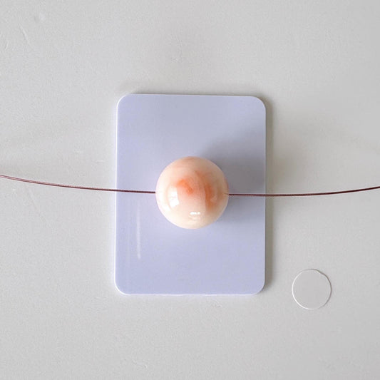 13.7mm Natural Deep Sea Coral Round Loose, Full-Hole, White/Pink/Orange Coral, For Jewelry Making, Natural Color