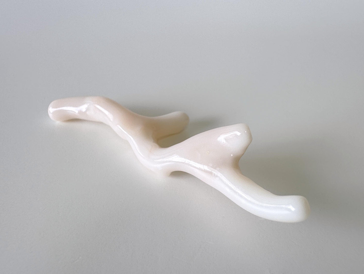 Natural White Coral branch loose, 77mm, Precious White Color Coral Branch, Hole on top, Genuine Coral for jewelry making