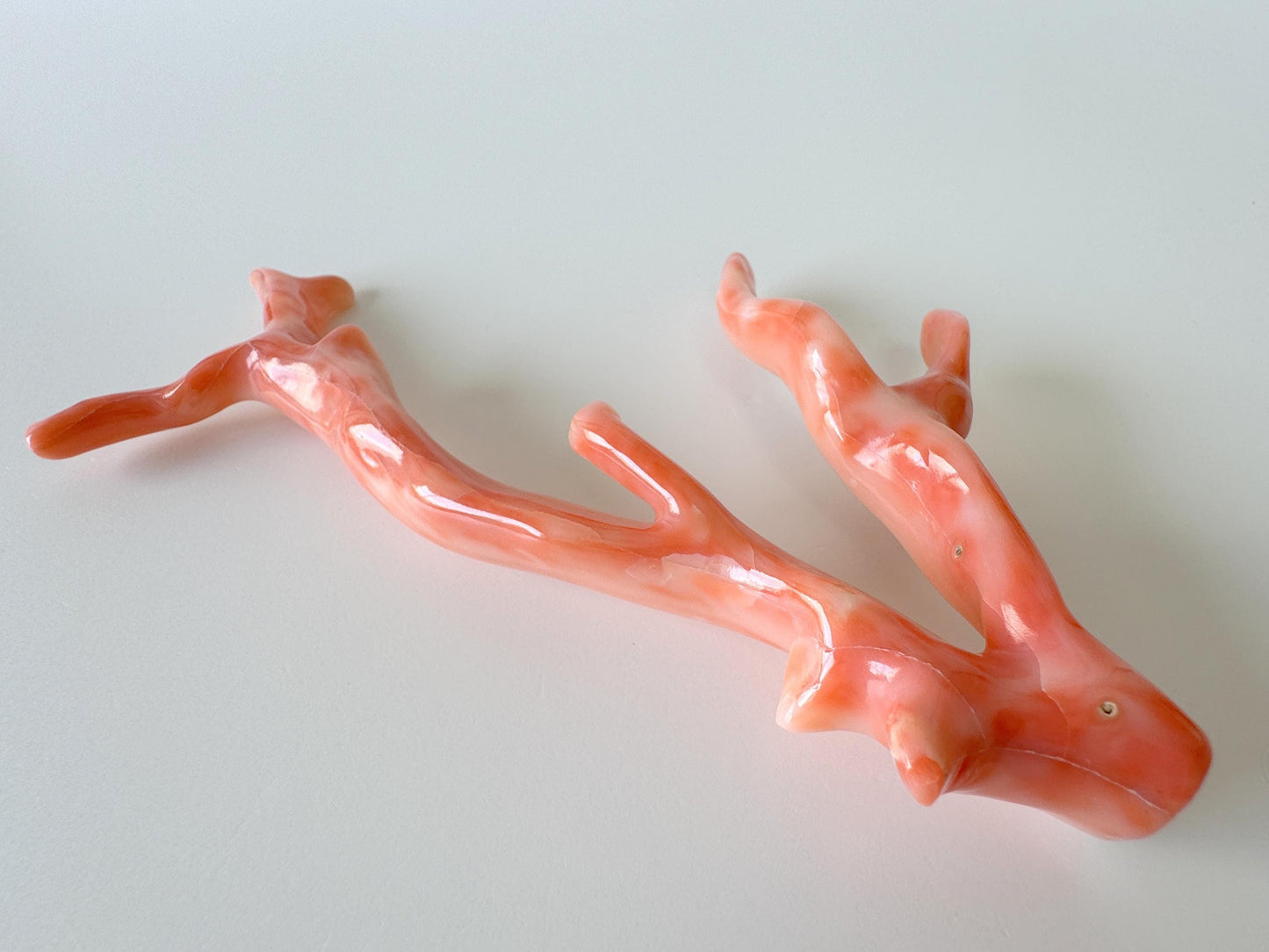 14.5x7cm Natural Deep Sea Coral Branch Loose, Genuine Natural Color Pink/Orange Color Coral Branch, No Drilled Hole, For Display, Etc.