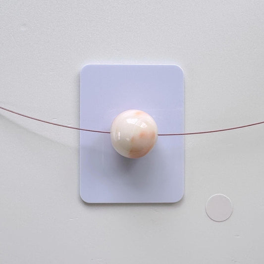 13.2mm Natural Deep Sea Coral Round Loose, Full-Hole, White/Pink/Orange Coral, For Jewelry Making, Natural Color