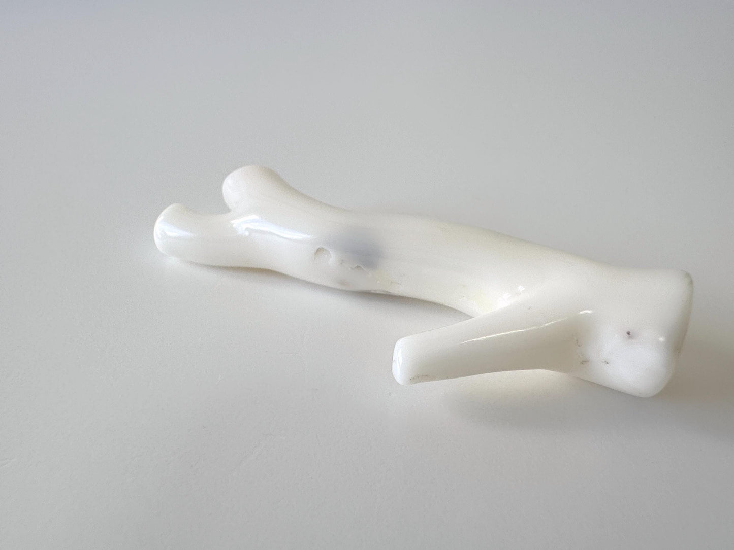 Natural White Coral branch loose, 62mm, Precious White Color Coral Branch, Hole on top, Genuine Coral for jewelry making