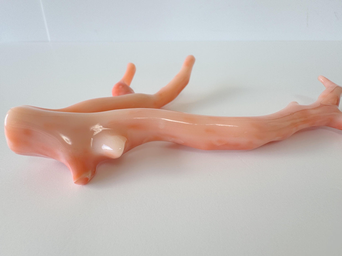 14.5x7cm Natural Deep Sea Coral Branch Loose, Genuine Natural Color Pink/Orange Color Coral Branch, No Drilled Hole, For Display, Etc.
