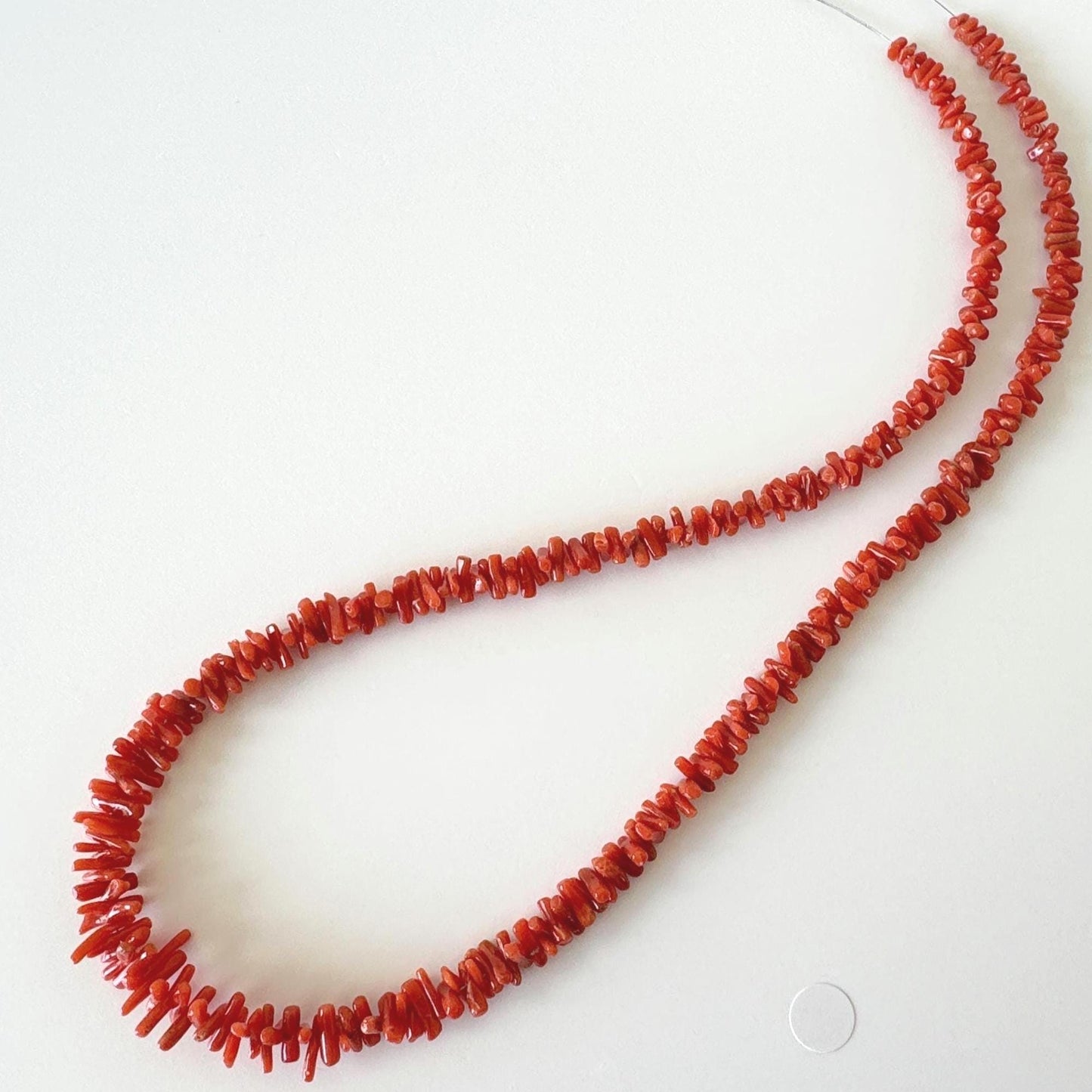 Mediterranean Red Coral Short Branch Strand of 41cm, 16", Natural Red Color Coral for Jewelry Making