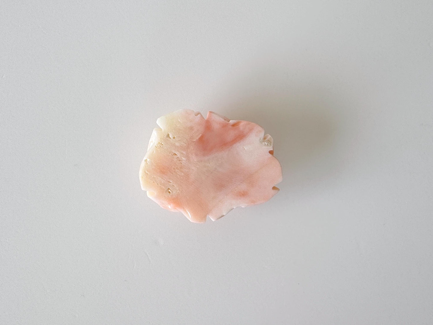 Natural Deep Sea Coral Rose Carving Loose, Natural Pink Color Coral, 32x26mm, Flat Back, For Jewelry Making, Hand Carved