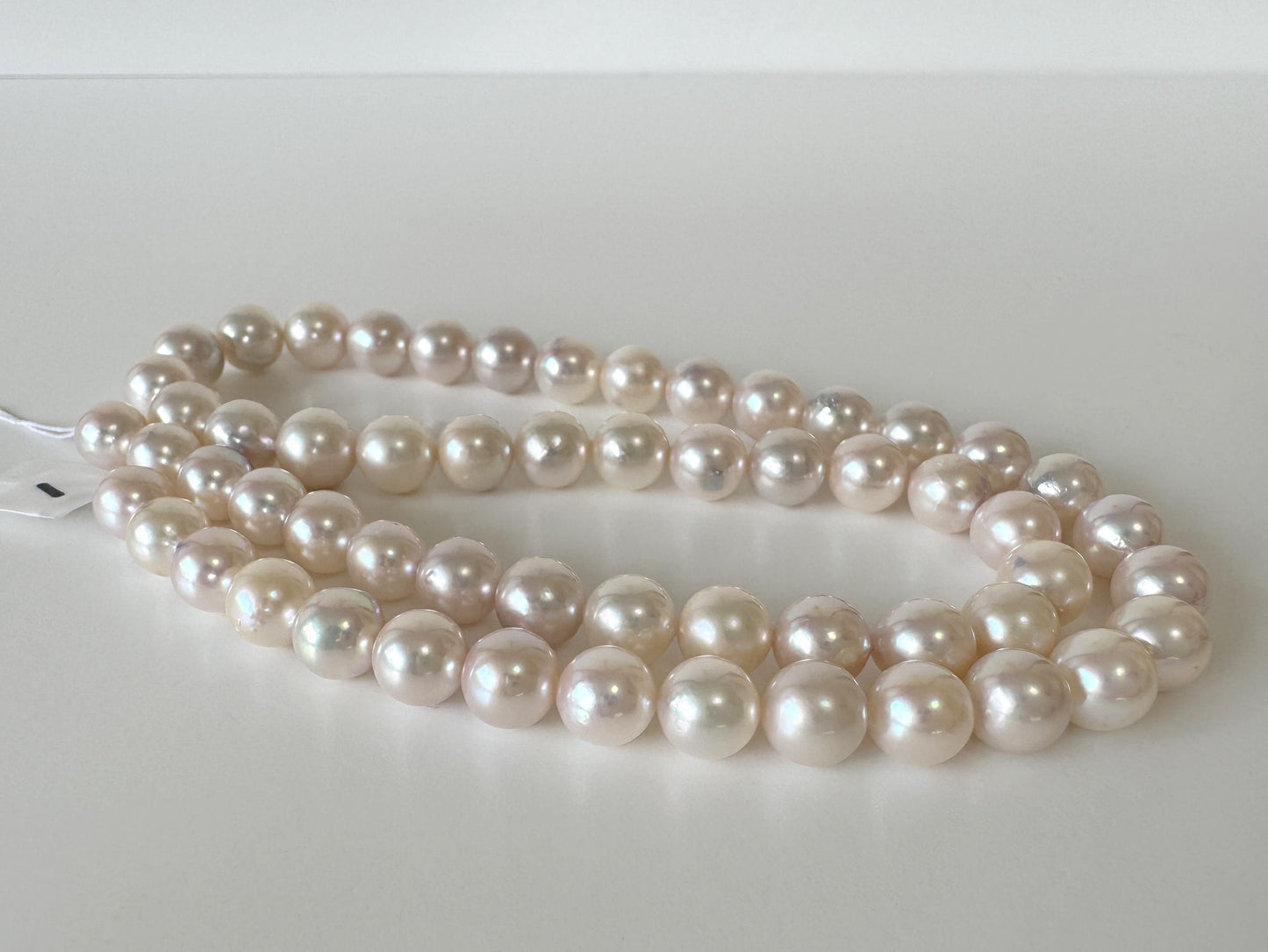 7-7.9mm Japanese White Akoya Pearl Beads, Genuine Akoya Pearl, Full Strand, 41.5cm , 16.3", Cultured Salt water pearl
