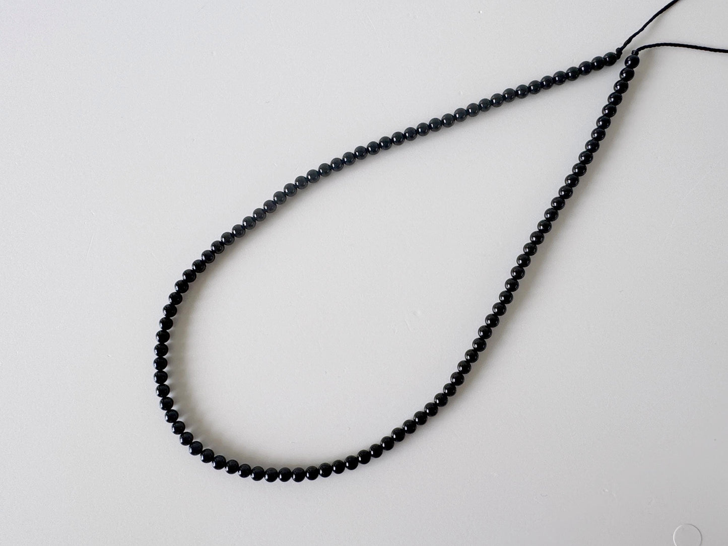 Natural Black Jet 4mm Round Beads strands, 15.7inches, 40cm For jewelry making, price per strand