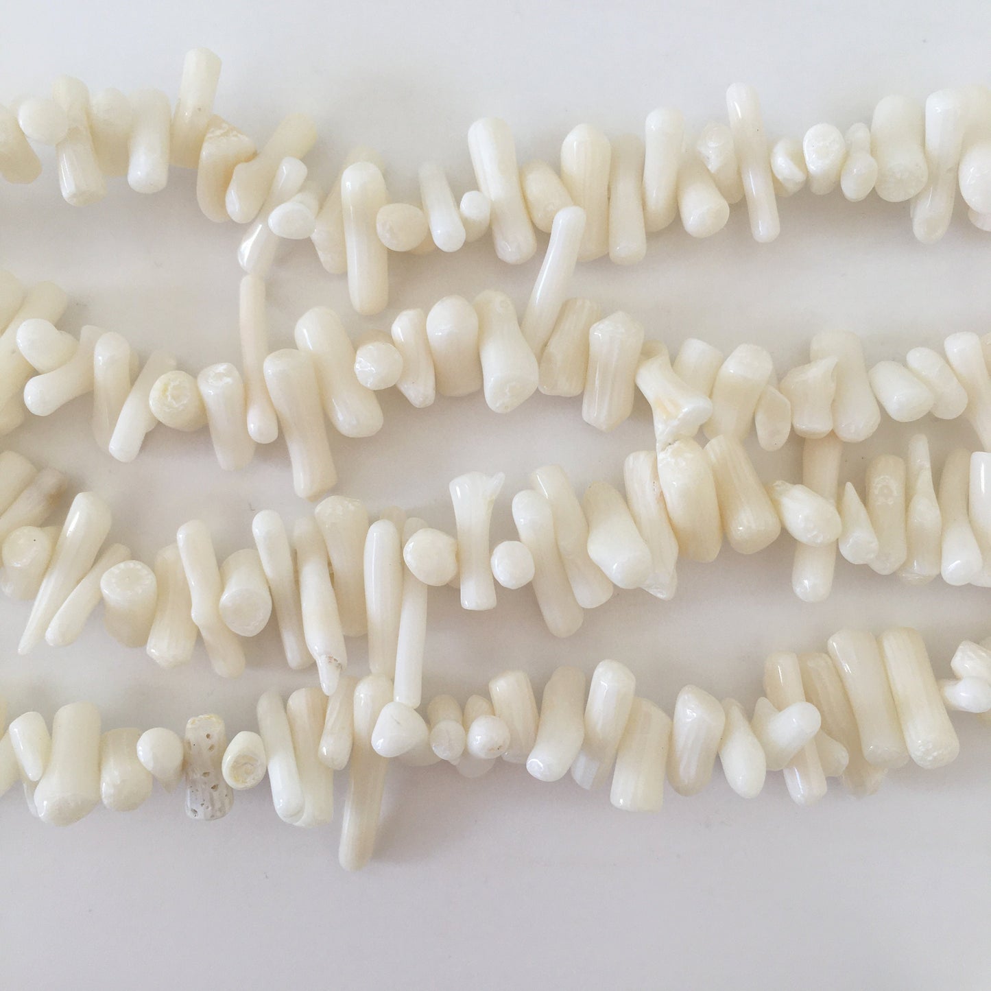Natural White bamboo coral branch strands, 15.5inches,39cm, For jewelry making