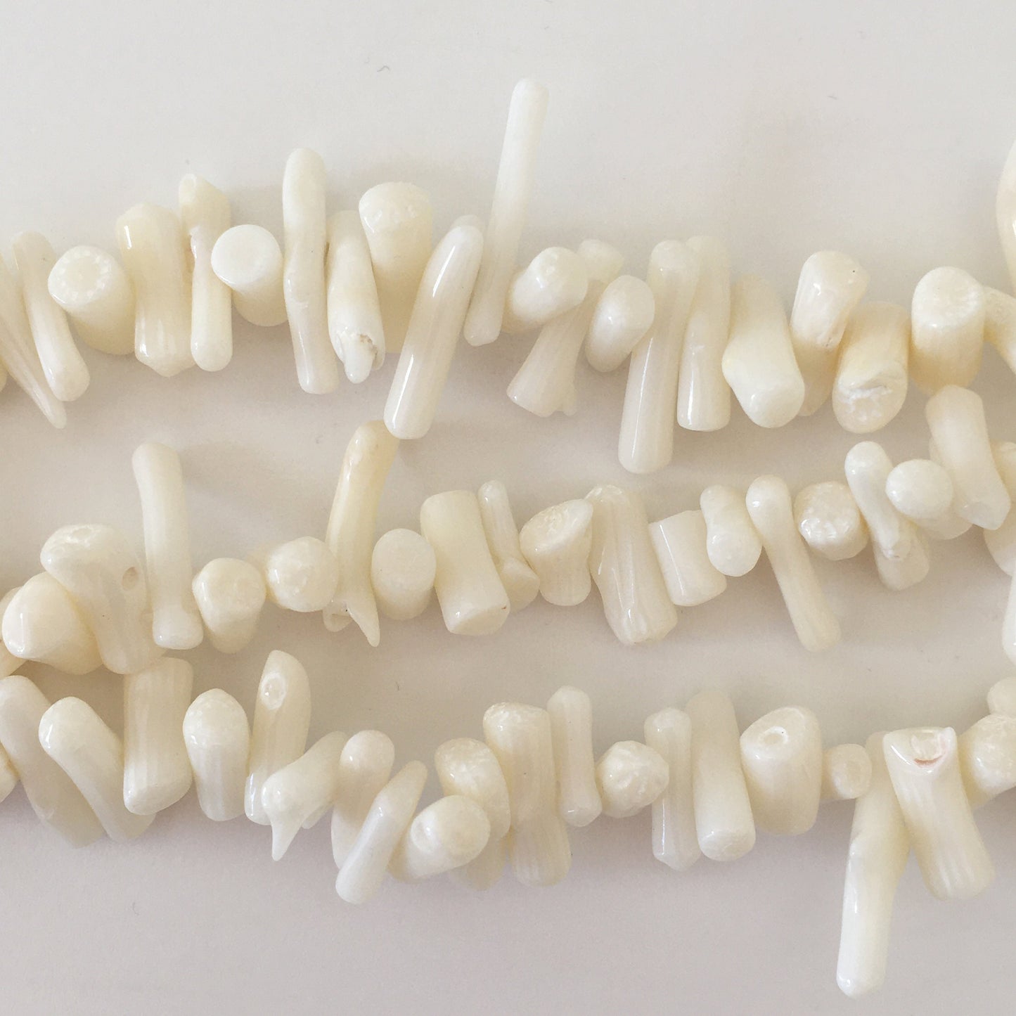 Natural White bamboo coral branch strands, 15.5inches,39cm, For jewelry making