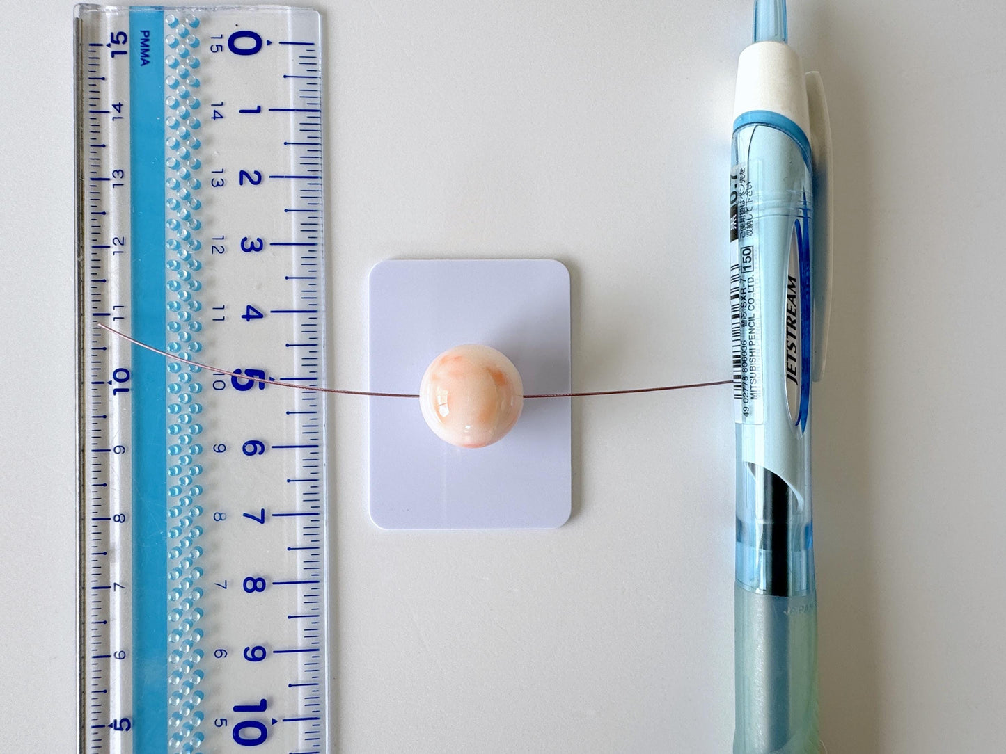 14.5mm Natural Deep Sea Coral Round Loose, Full-Hole, White/Pink/Orange Coral, For Jewelry Making, Natural Color