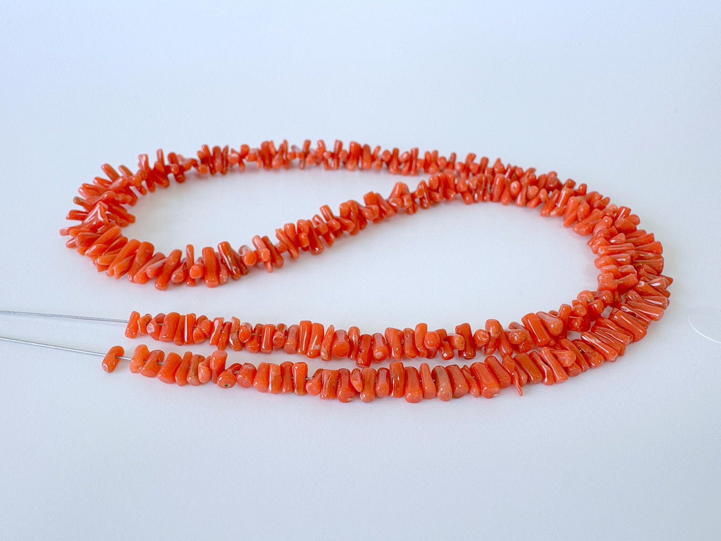 Mediterranean Red Coral Short Branch Strand of 41cm, 16", Natural Red Color Coral for Jewelry Making