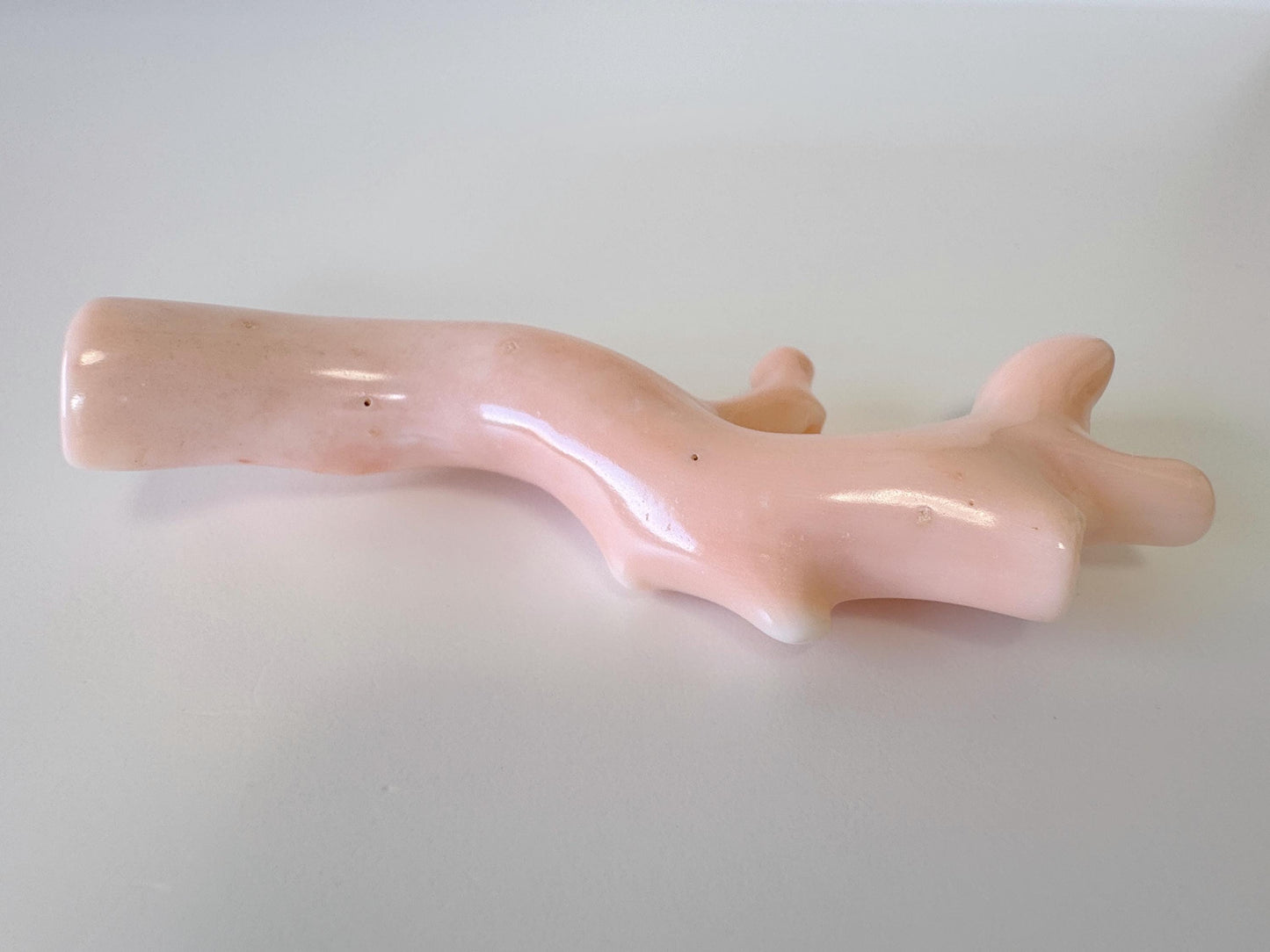Natural Deep Sea Coral Branch Loose, 80mm, Natural Pink Color, Hole on Top, Genuine Precious Coral, For Jewelry Making