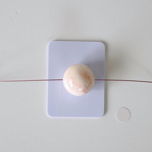 15.6mm Natural Deep Sea Coral Round Loose, Full-Hole, White/Pink/Orange Coral, For Jewelry Making, Natural Color