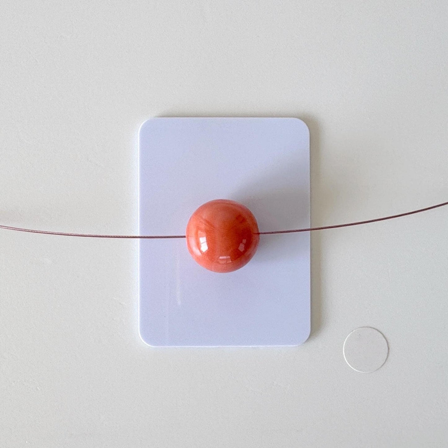 12.2mm Full-hole Natural Momo Coral Round Loose, Orange color coral, Natural color, For jewelry making