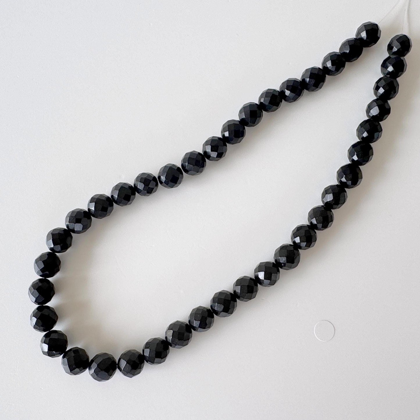 Natural Black Jet 10mm Faceted (Rhombus faceted) Beads strands, 15.7inches, 40cm For jewelry making, price per strand