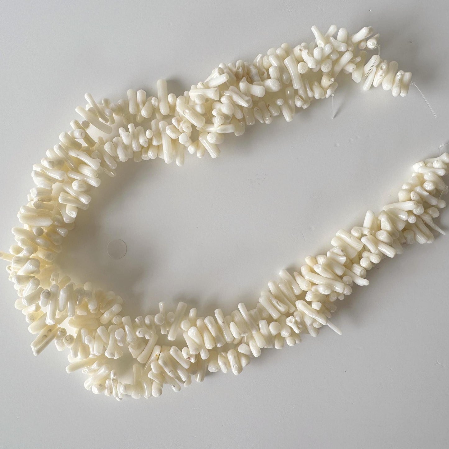 Natural White bamboo coral branch strands, 15.5inches,39cm, For jewelry making