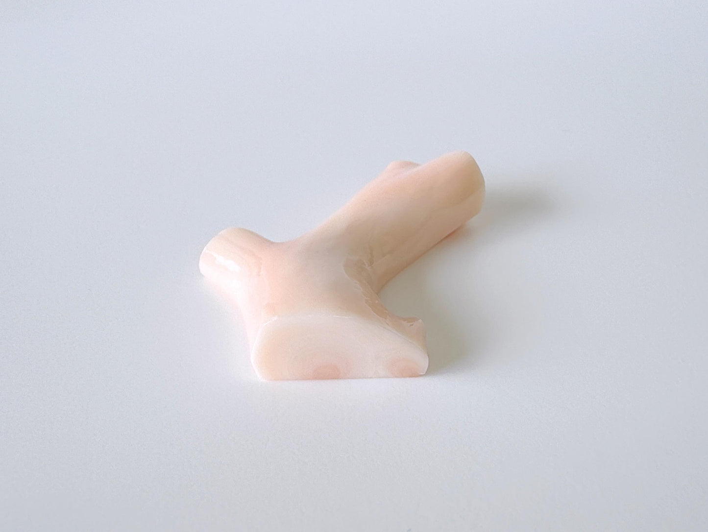 41x19mm Natural Deep Sea Coral Branch Loose, Natural Pink Color Genuine Coral Branch, Flat Back, No Drilled Hole