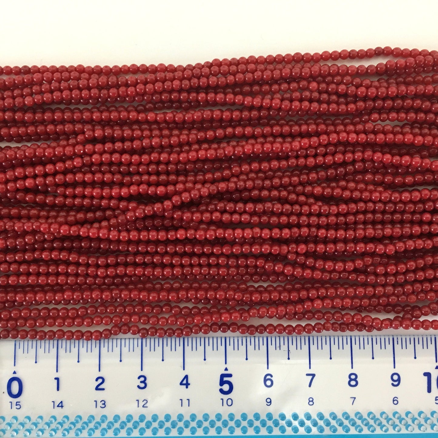 Red bamboo coral 2-2.5mm strands, 15.7inches, 40cm For jewelrymaking, Fine quality, price per strand (colored)
