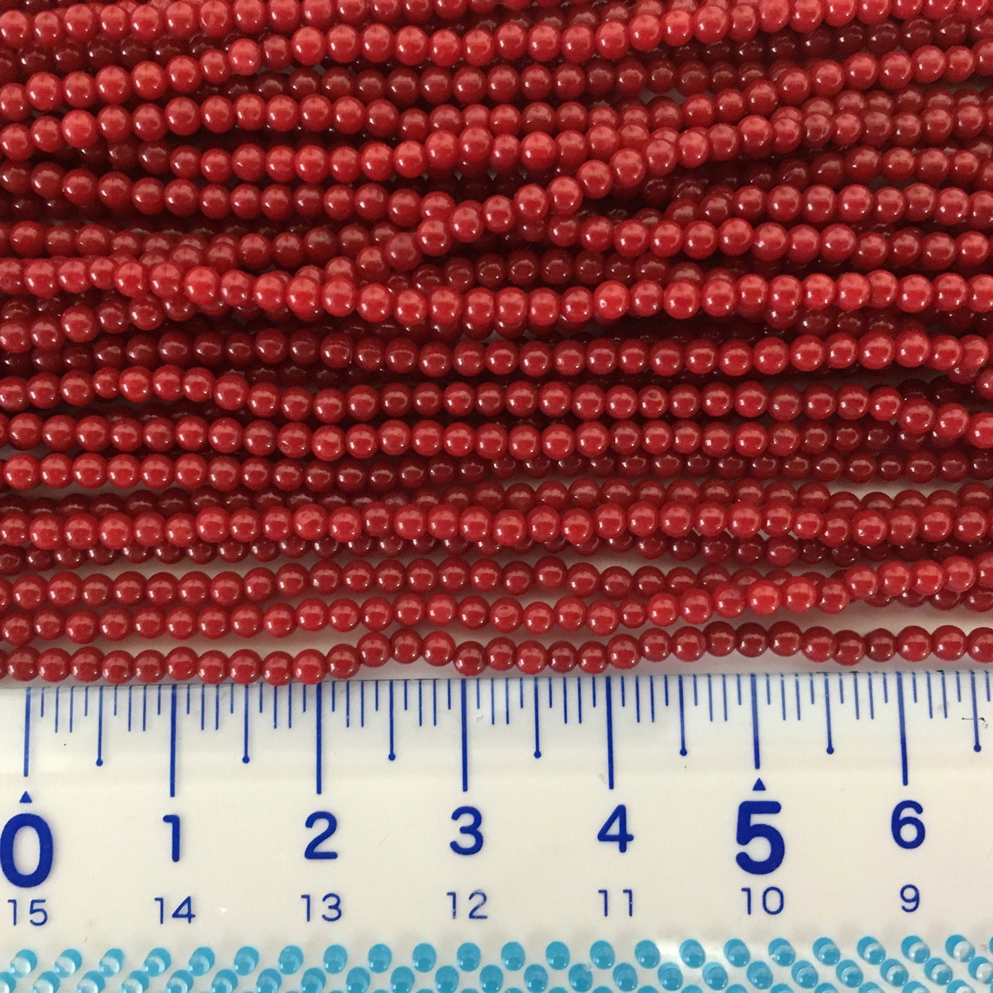 Red bamboo coral 2-2.5mm strands, 15.7inches, 40cm For jewelrymaking, Fine quality, price per strand (colored)