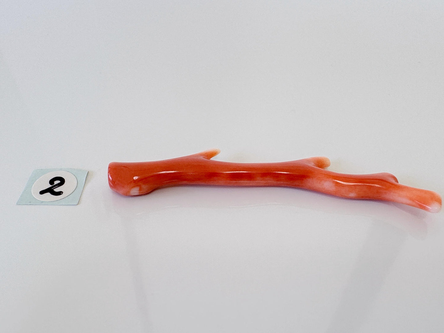 Natural Japanese Momo Coral, Orange Color, Hole on Top, 50-57mm, Genuine Precious Coral, For Jewelry Making, Price per Piece