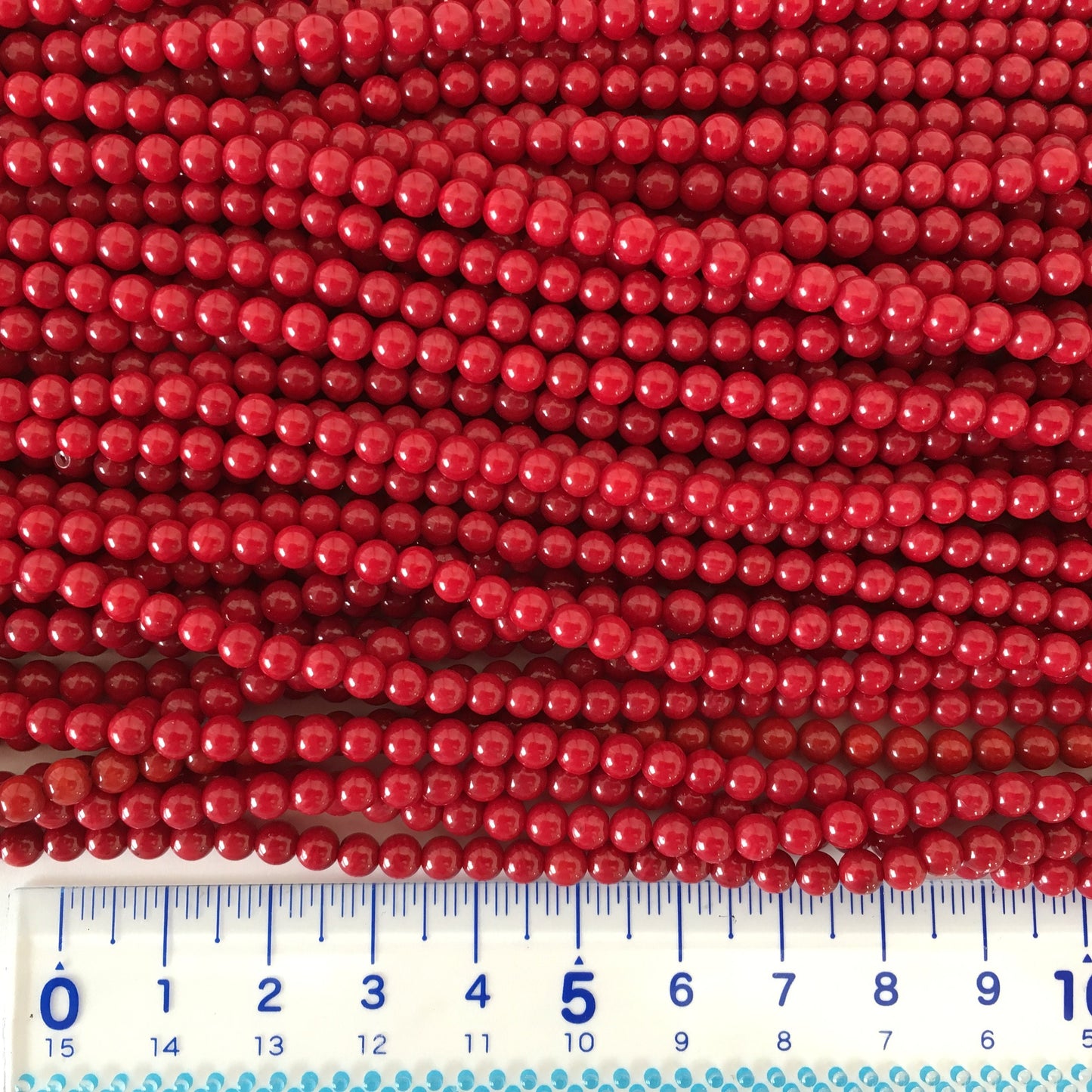 Red bamboo coral 4-4.5mm strands, 15.7inches, 40cm For jewelrymaking, Fine quality, price per strand (colored)