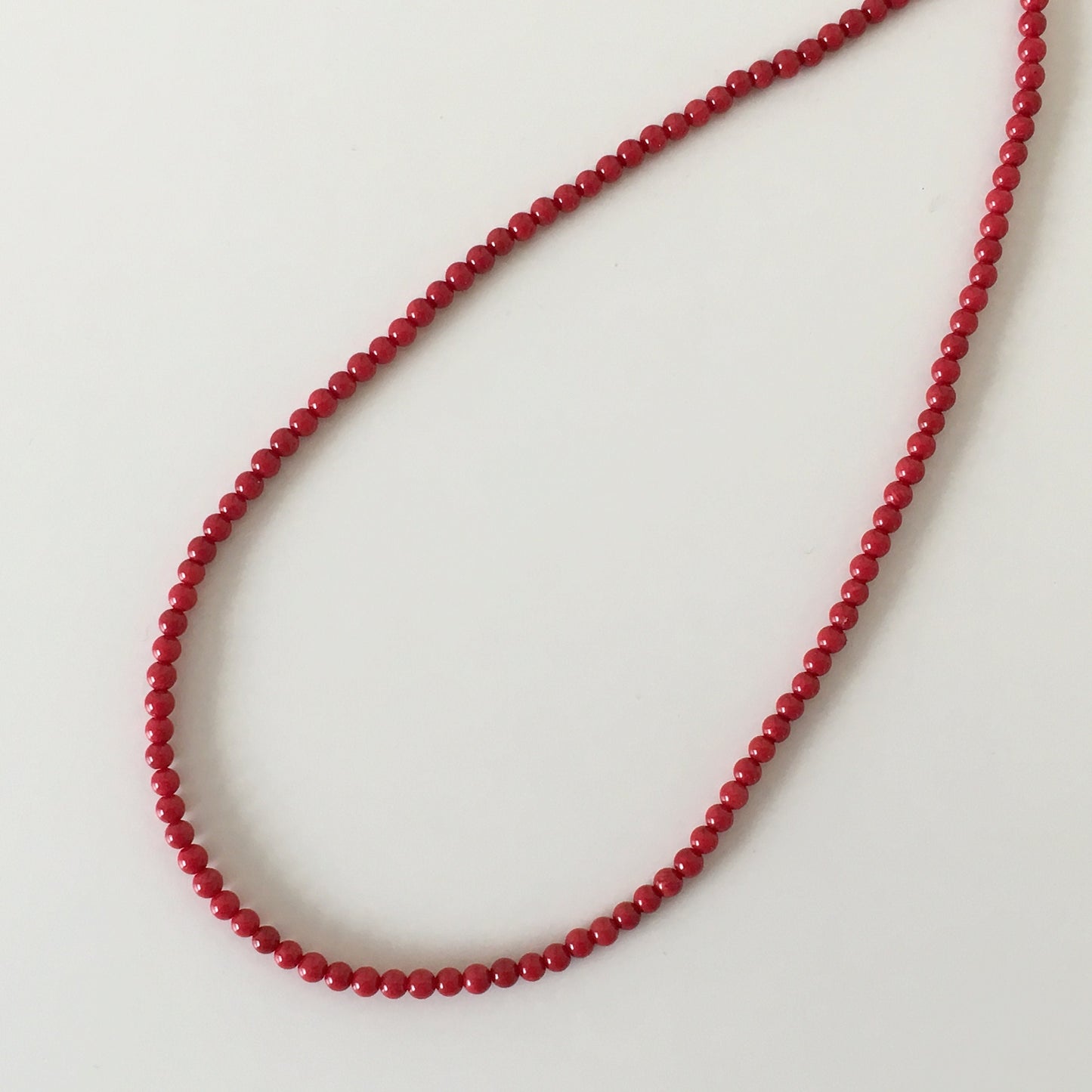 Red bamboo coral 4-4.5mm strands, 15.7inches, 40cm For jewelrymaking, Fine quality, price per strand (colored)