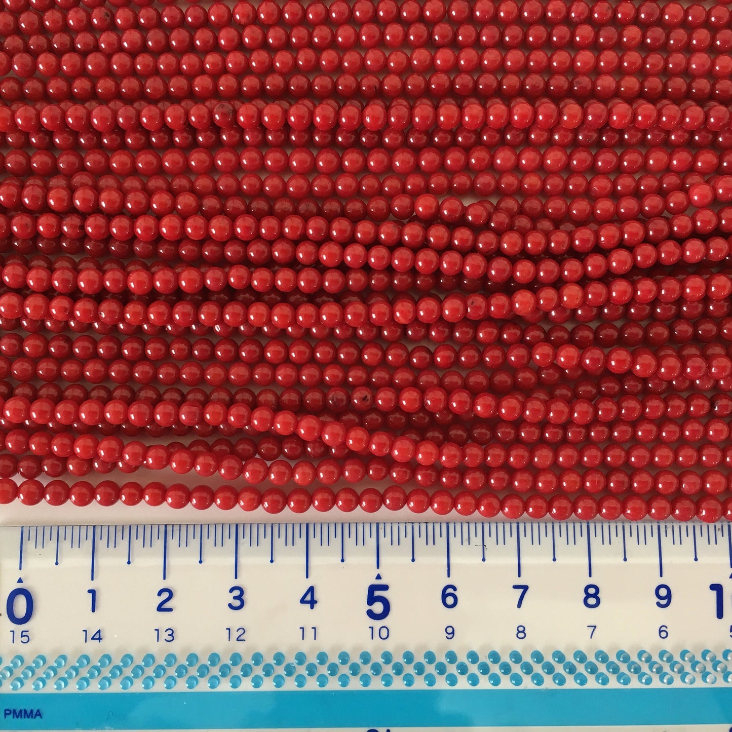 Red Bamboo Coral 3.5-4mm strands, 15.7inches, 40cm For jewelrymaking, Fine quality, price per strand (colored)