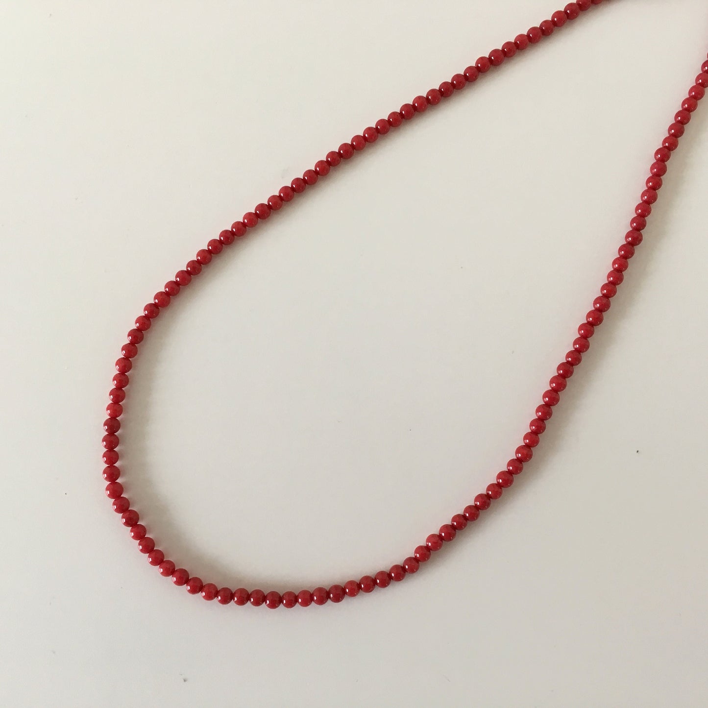 Red Bamboo Coral 3.5-4mm strands, 15.7inches, 40cm For jewelrymaking, Fine quality, price per strand (colored)