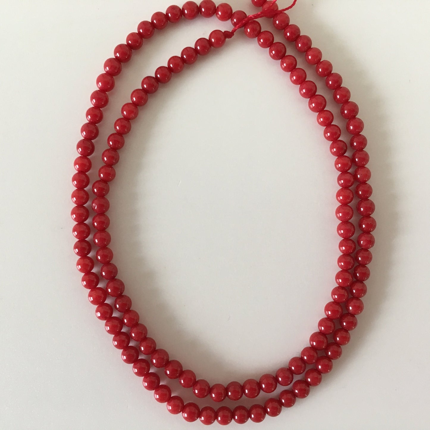 Red Bamboo Coral 3.5-4mm strands, 15.7inches, 40cm For jewelrymaking, Fine quality, price per strand (colored)