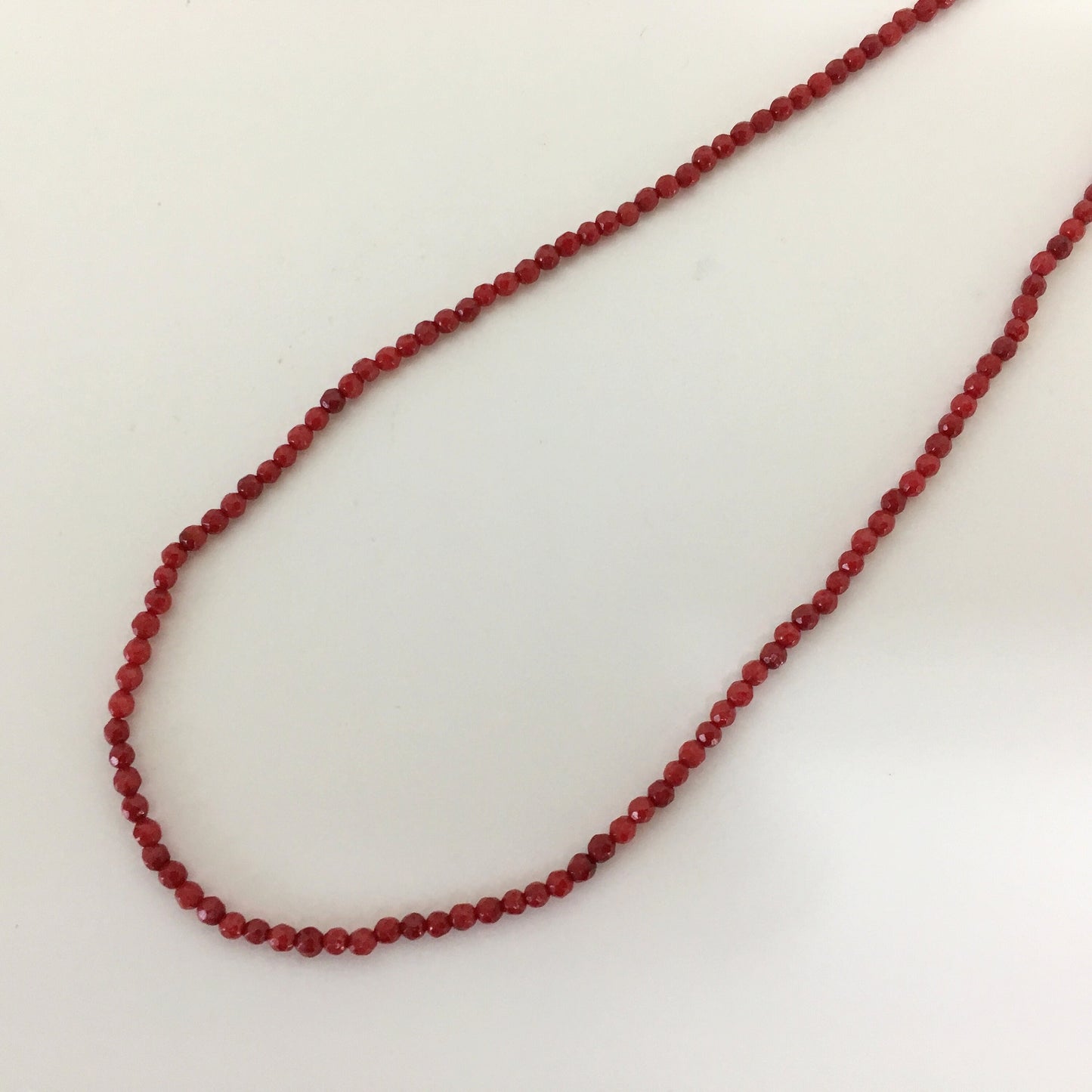 Red bamboo coral 2.5-3mm faceted beads strands, cut beads strands, 15.7inches, 40cm For jewelrymaking, price per strand (colored)